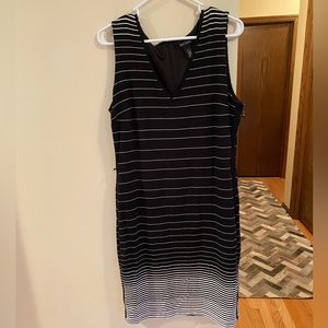Black and White Sheath Dress